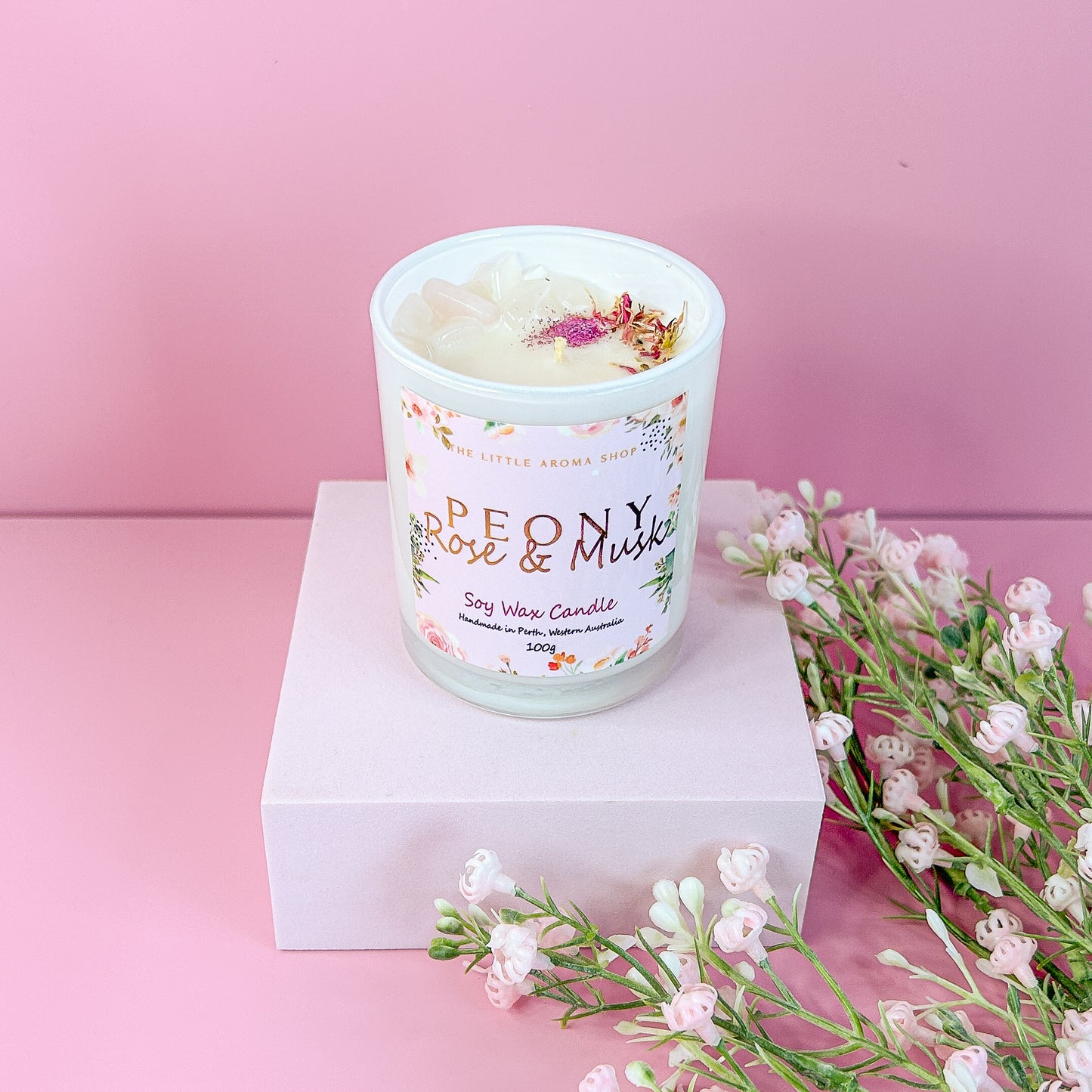 Peony Rose & Musk Candle 100g