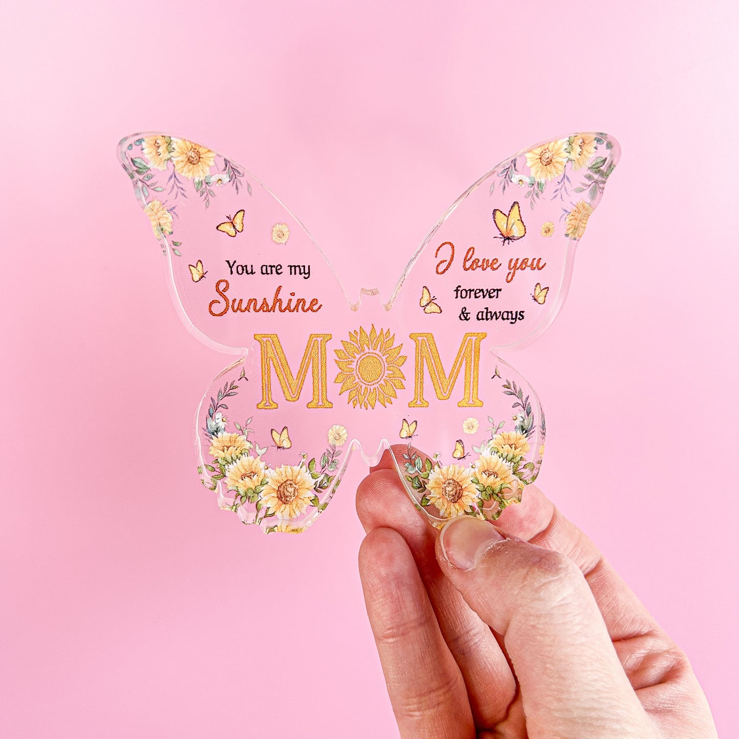 Mum Butterfly Gift (Yellow)