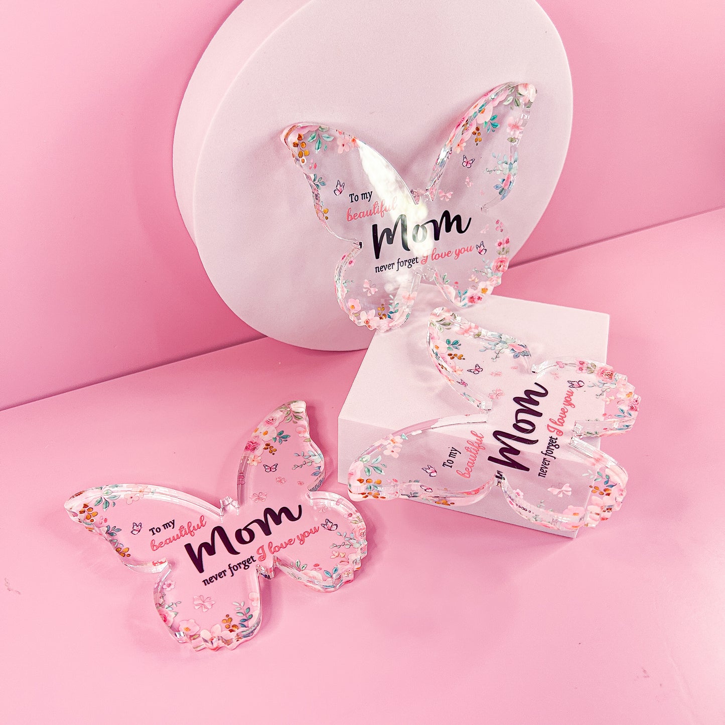Mum Butterfly Gift (Pink)
