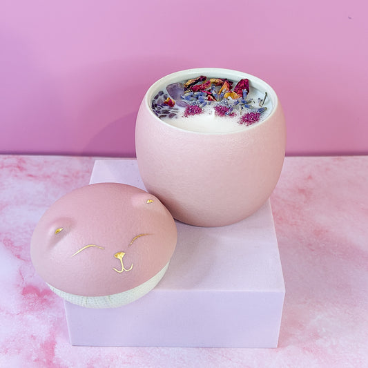 Cat Ceramic Jar Candle - Small