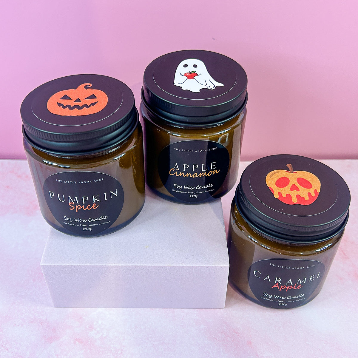 Caramel Apple - Small Amber Jar Candle