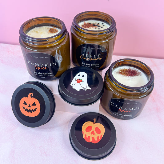 Apple Cinnamon - Small Amber Jar Candle