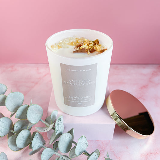 Ambered Sandalwood Tumbler Candle
