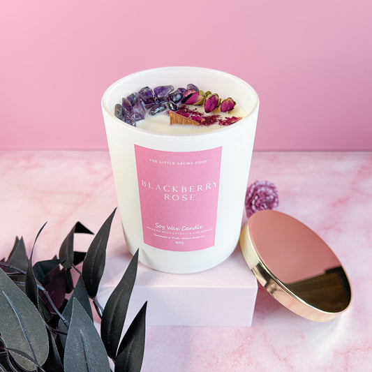 Blackberry Rose Tumbler Candle