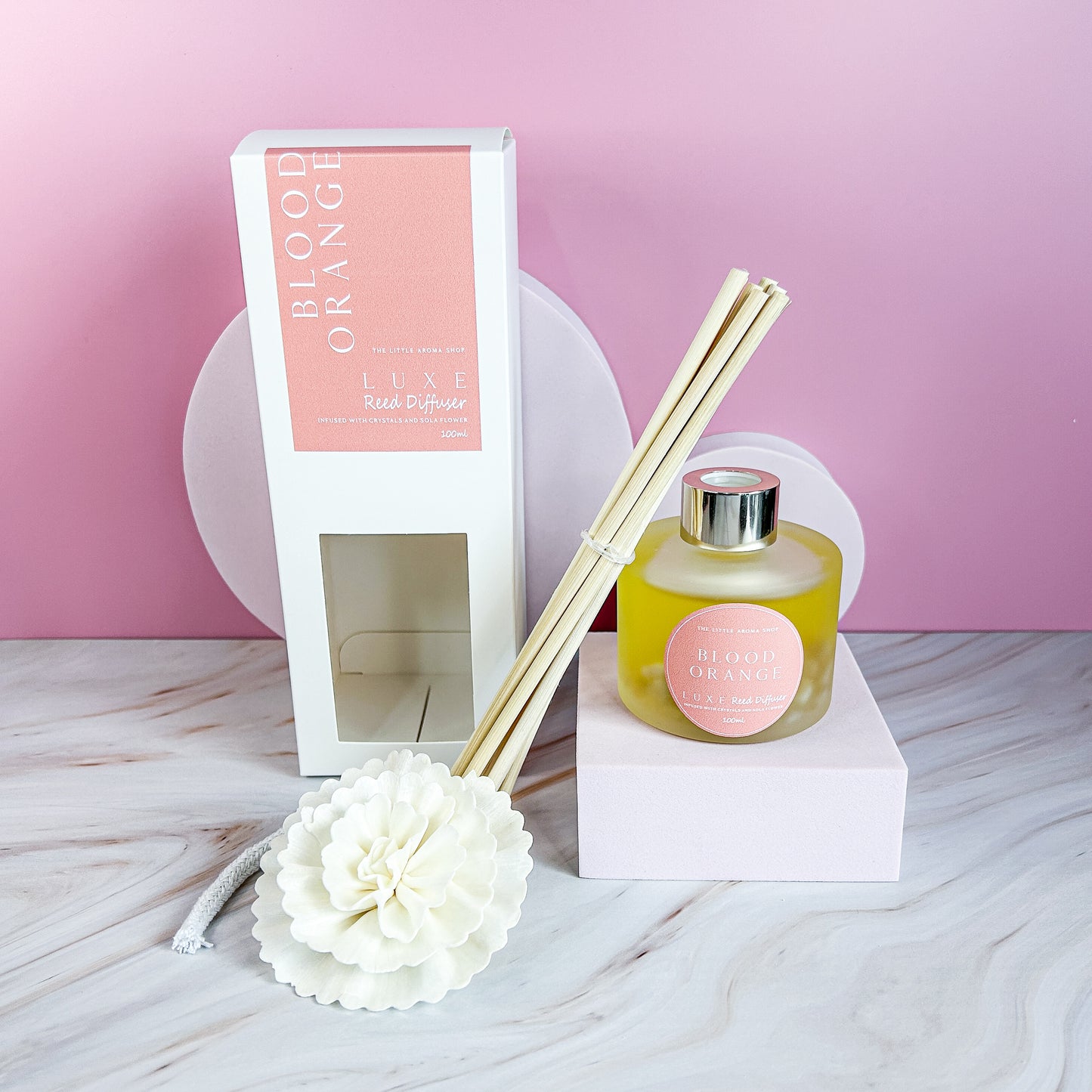 Blood Orange Luxe Reed Diffuser