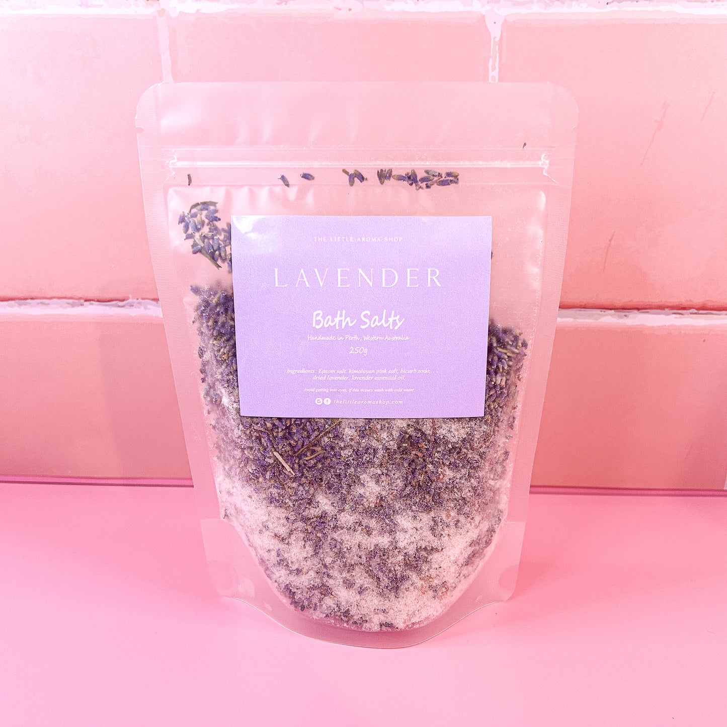 Lavender Bath Salts Pouch