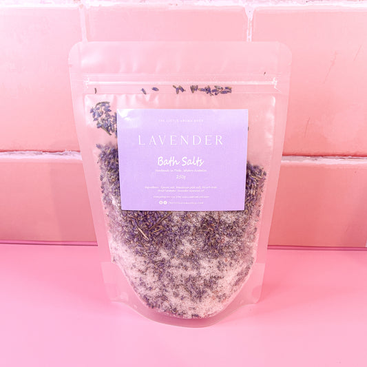Lavender Bath Salts Pouch