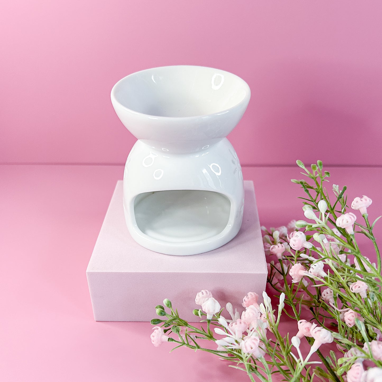 Floral White Wax Melt Burner