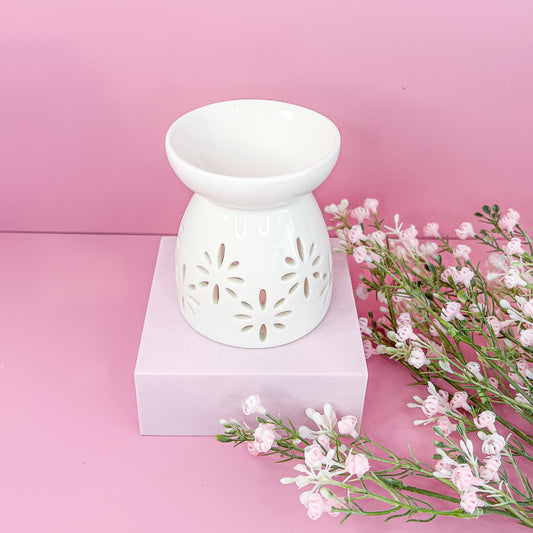Floral White Wax Melt Burner