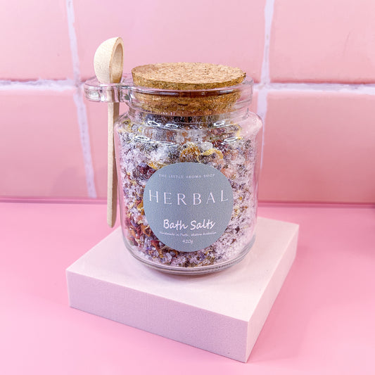 Herbal Bath Salts Jar - Large