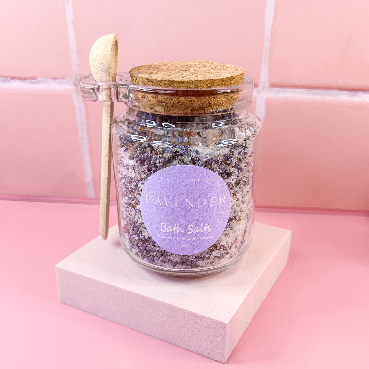 Lavender Bath Salts Jar - Large