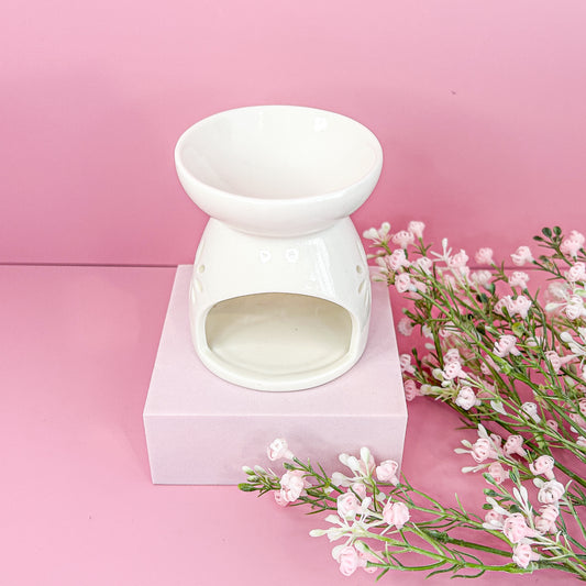Floral White Wax Melt Burner