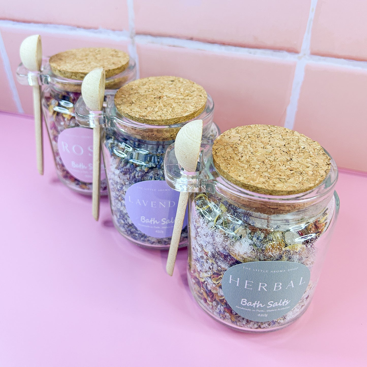 Lavender Bath Salts Jar - Large