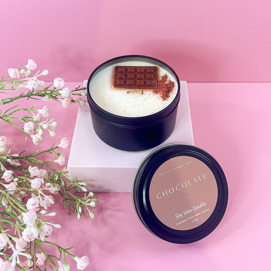 Chocolate Tin Candle (Black)