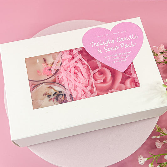 Tealight Candle & Soap Pack - Love