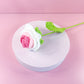 Crotchet White & Pink Rose