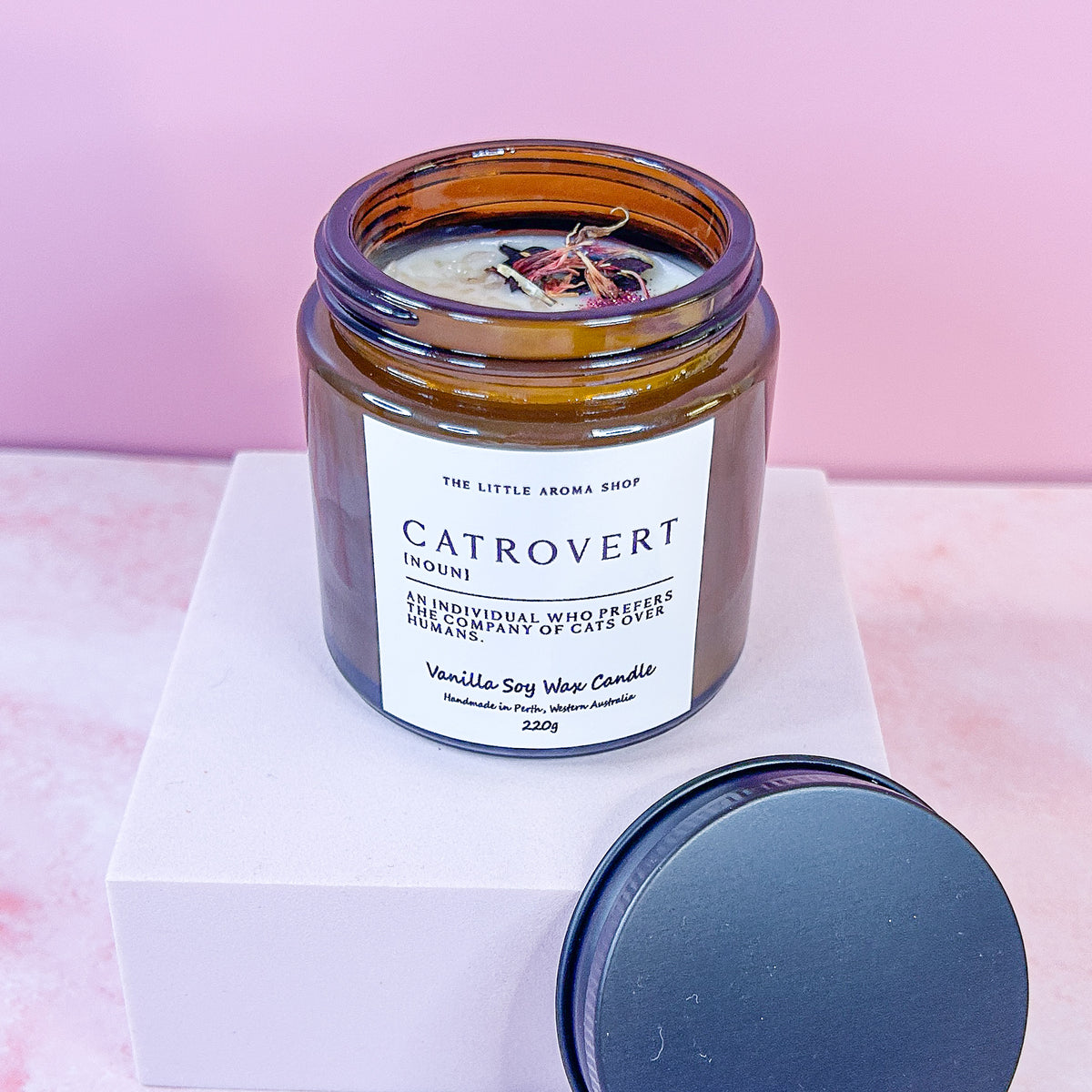 Catrovert - Small Amber Jar Candle