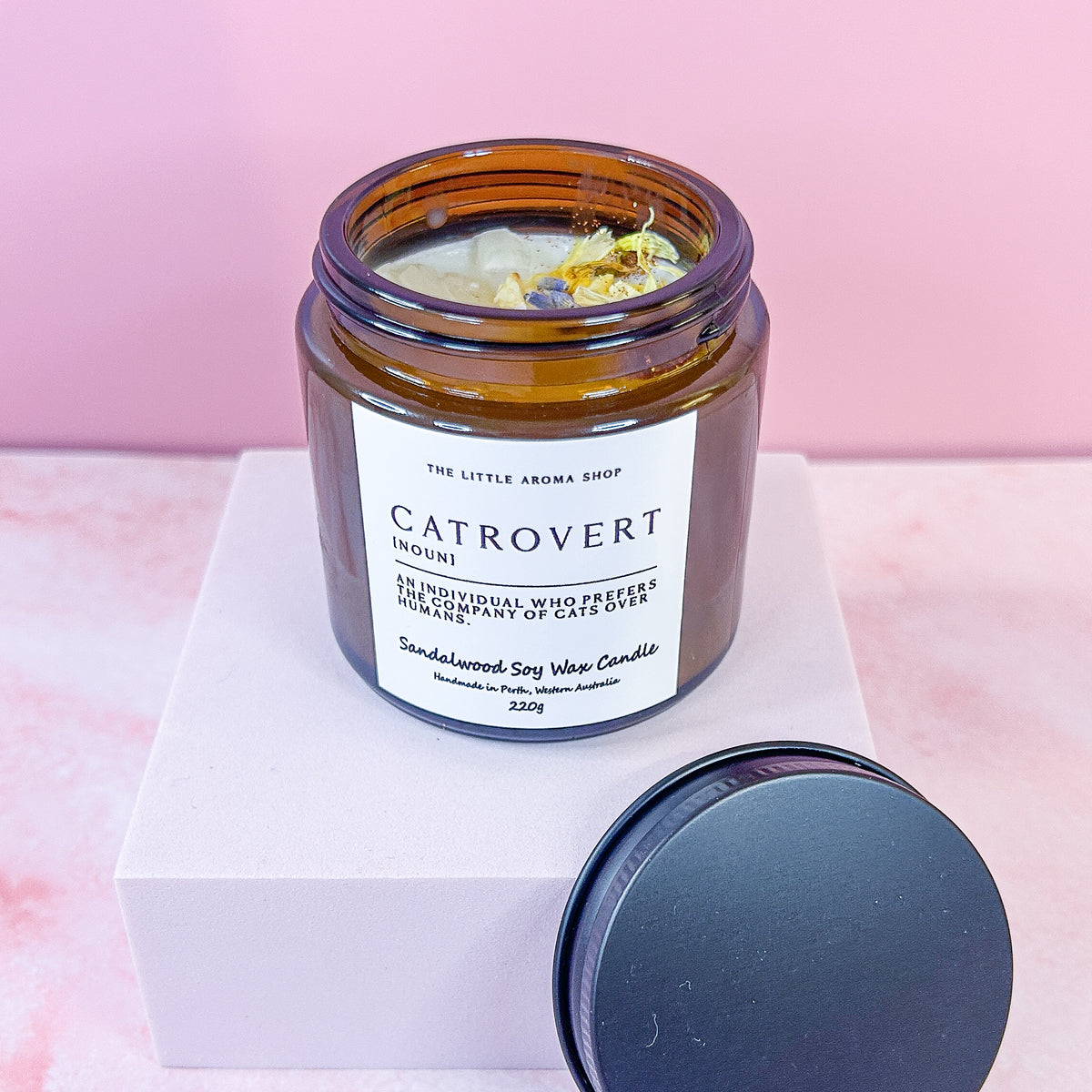 Catrovert - Small Amber Jar Candle