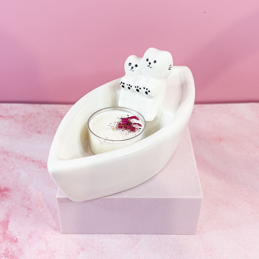 Cat Boat Tealight Holder