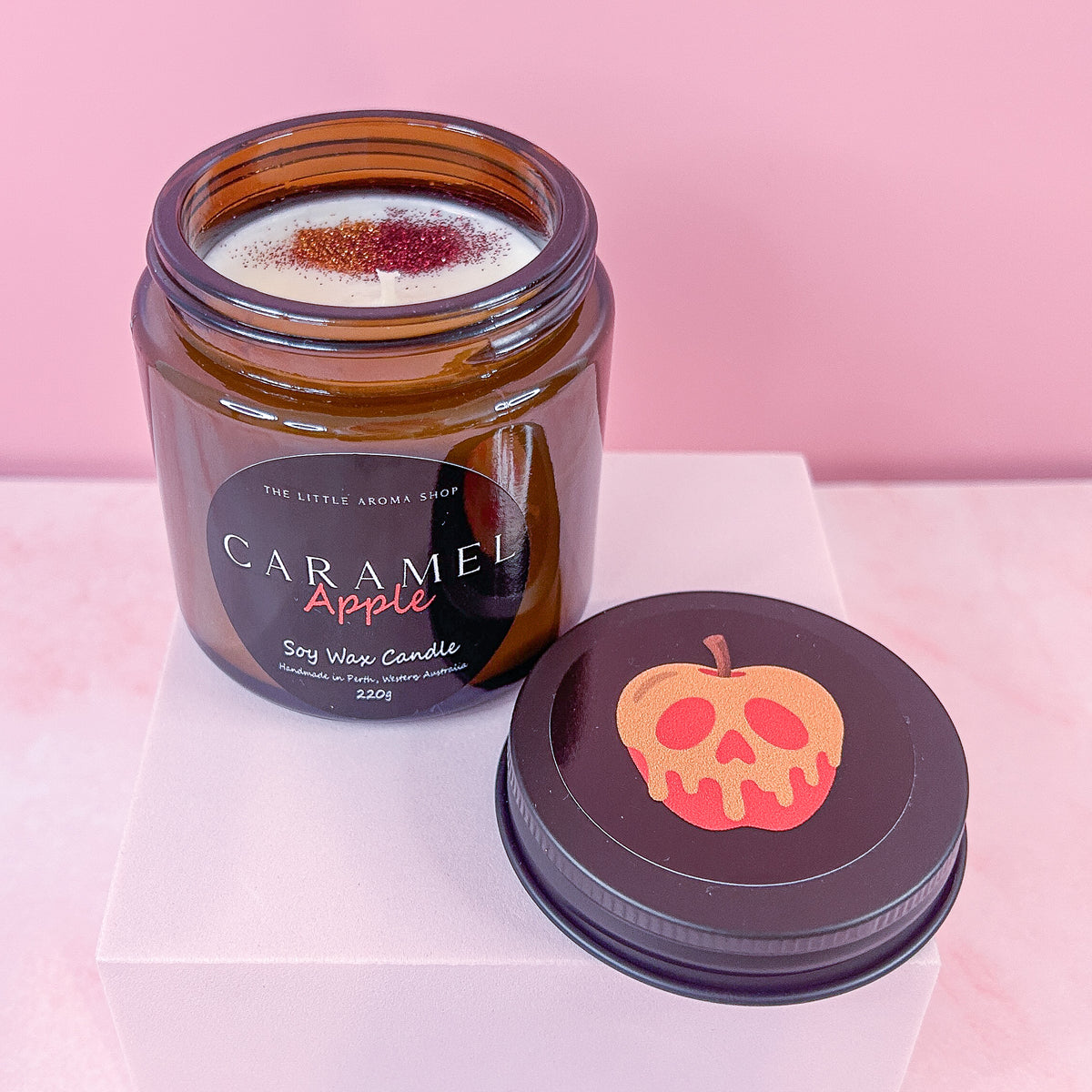 Caramel Apple - Small Amber Jar Candle