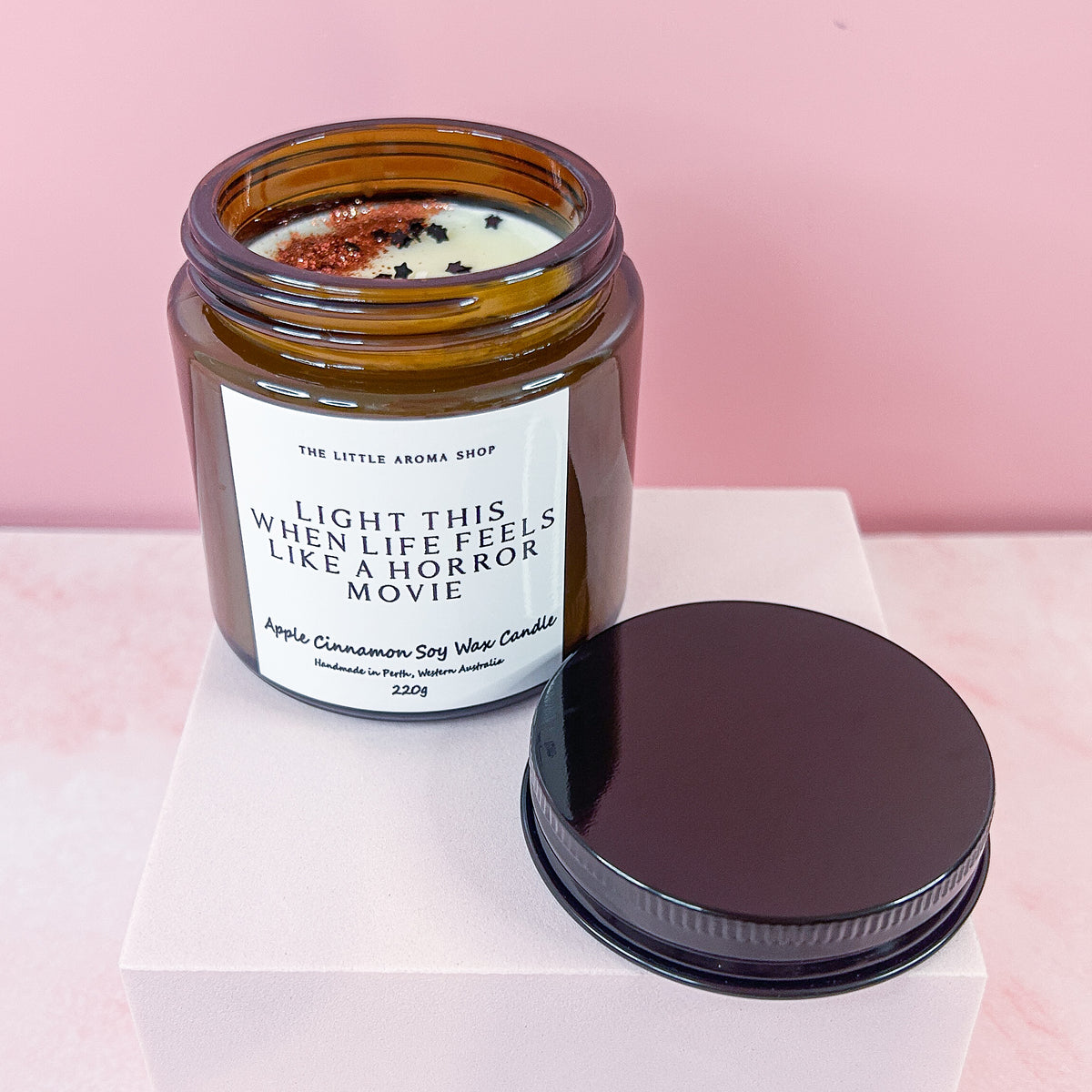 Apple Cinnamon - Small Amber Jar Candle