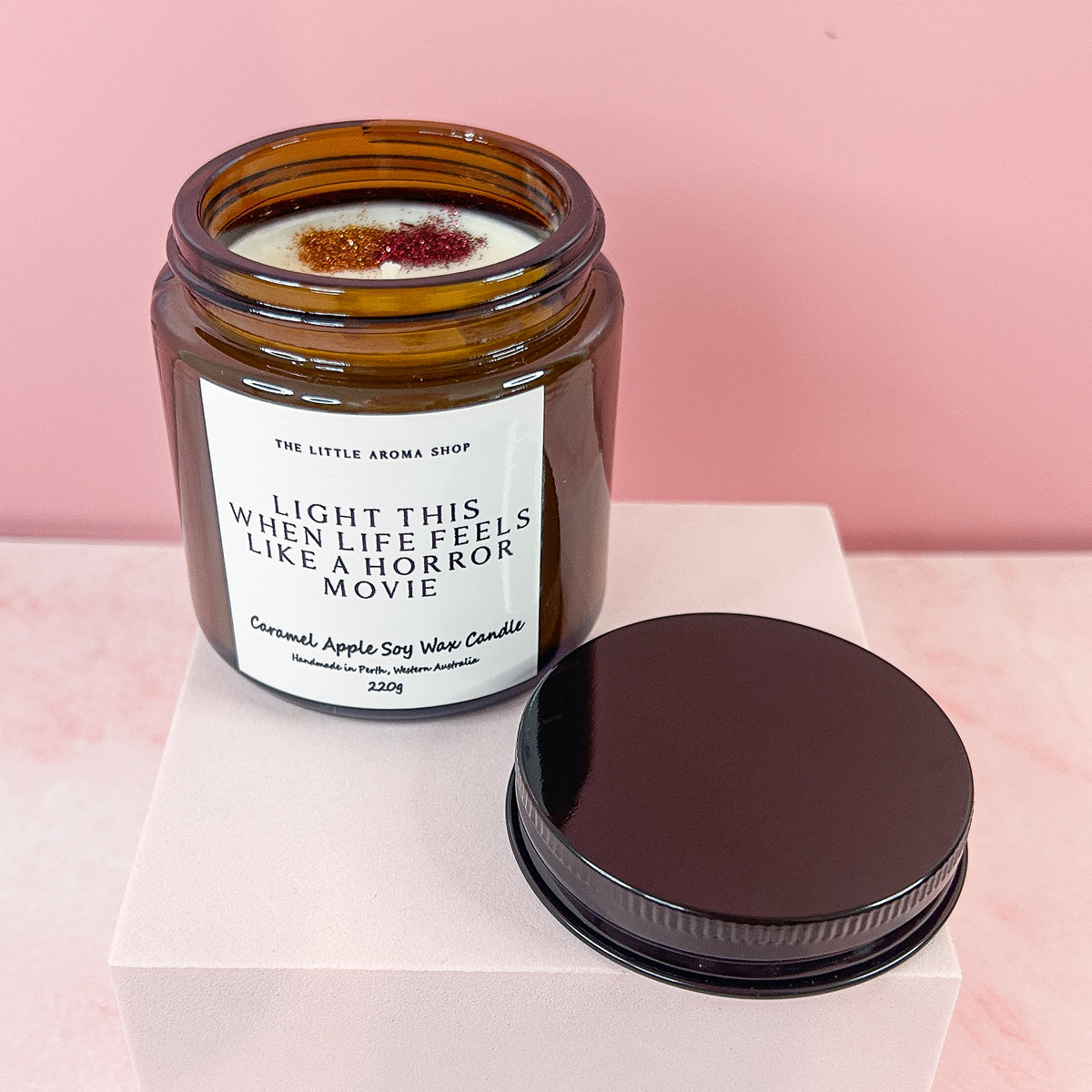 Caramel Apple - Small Amber Jar Candle