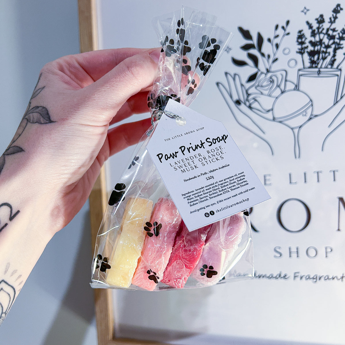 Paw Print Soap 4pk